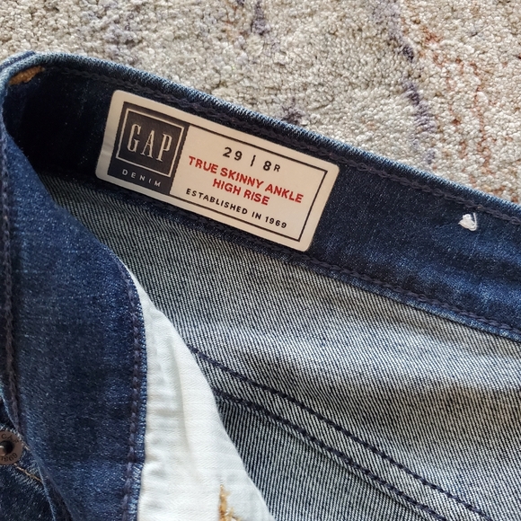 Gap True Skinny Ankle High Rise, 29, 8r - Picture 4 of 4